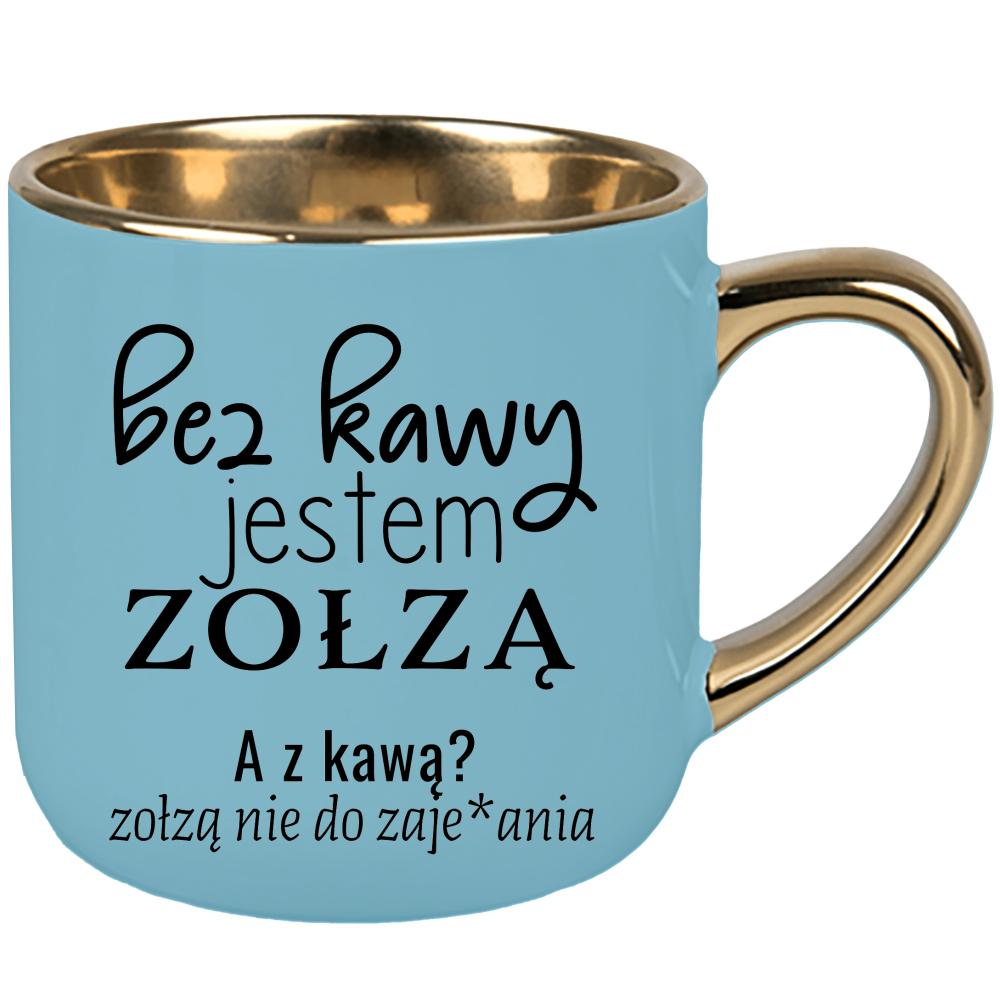 z kawą jestem zołzą nie do zaje#ania kubek elegant duży kolor niebieski 2