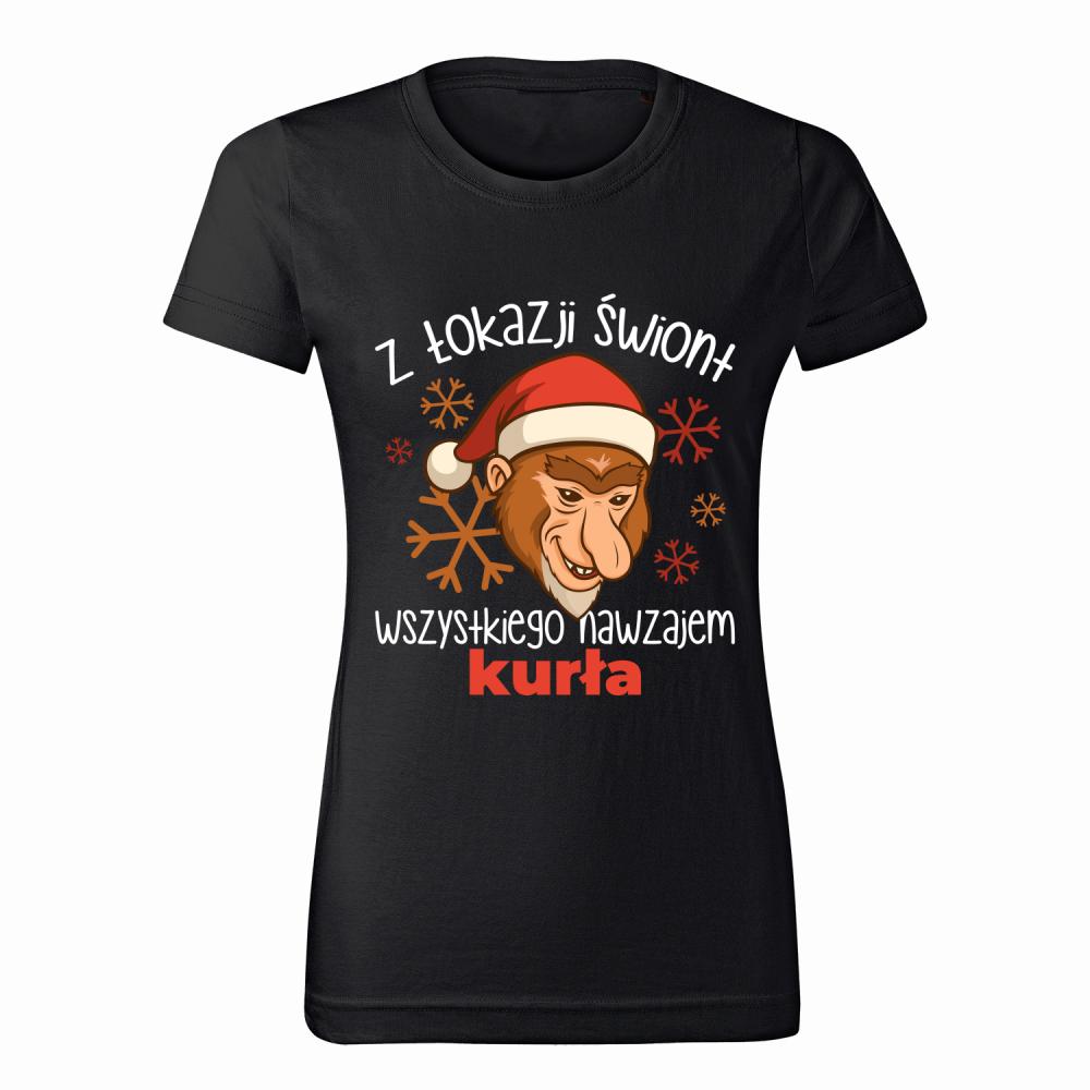 Z łokazji świont wszystkiego nawzajem kurła koszulka damska + puszka kolor koszulka męska czerwona