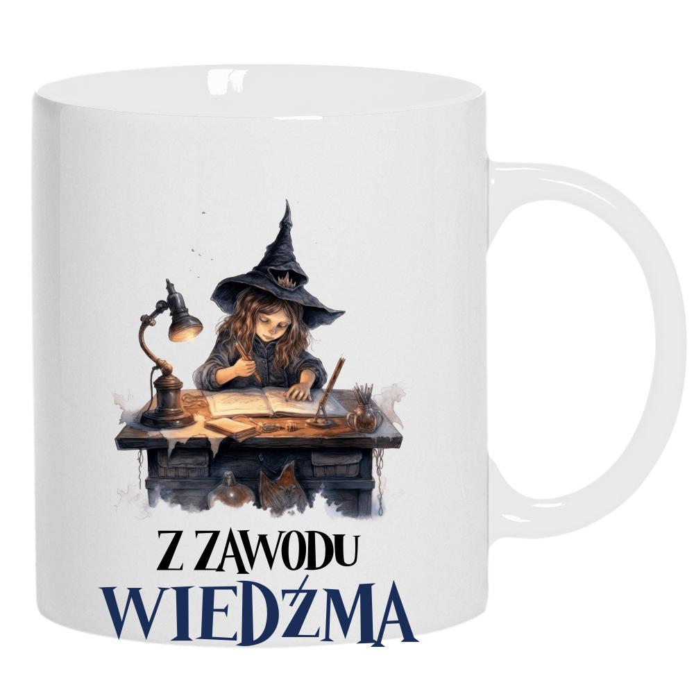 Z zawodu wiedźma? Brzmi jak praca marzeń! kubek ucho kolor kolor biały