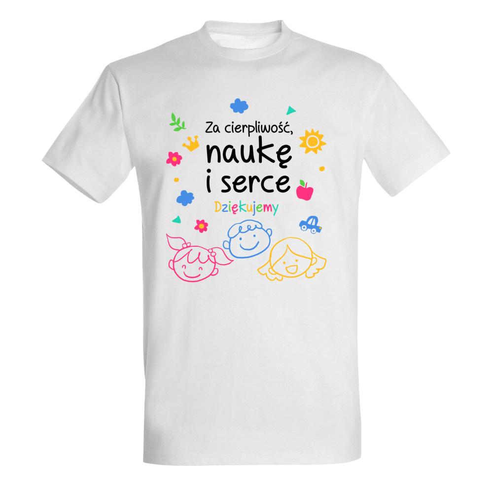 Za cierpliwość, naukę i serce – dziękujemy 2 koszulka męska
