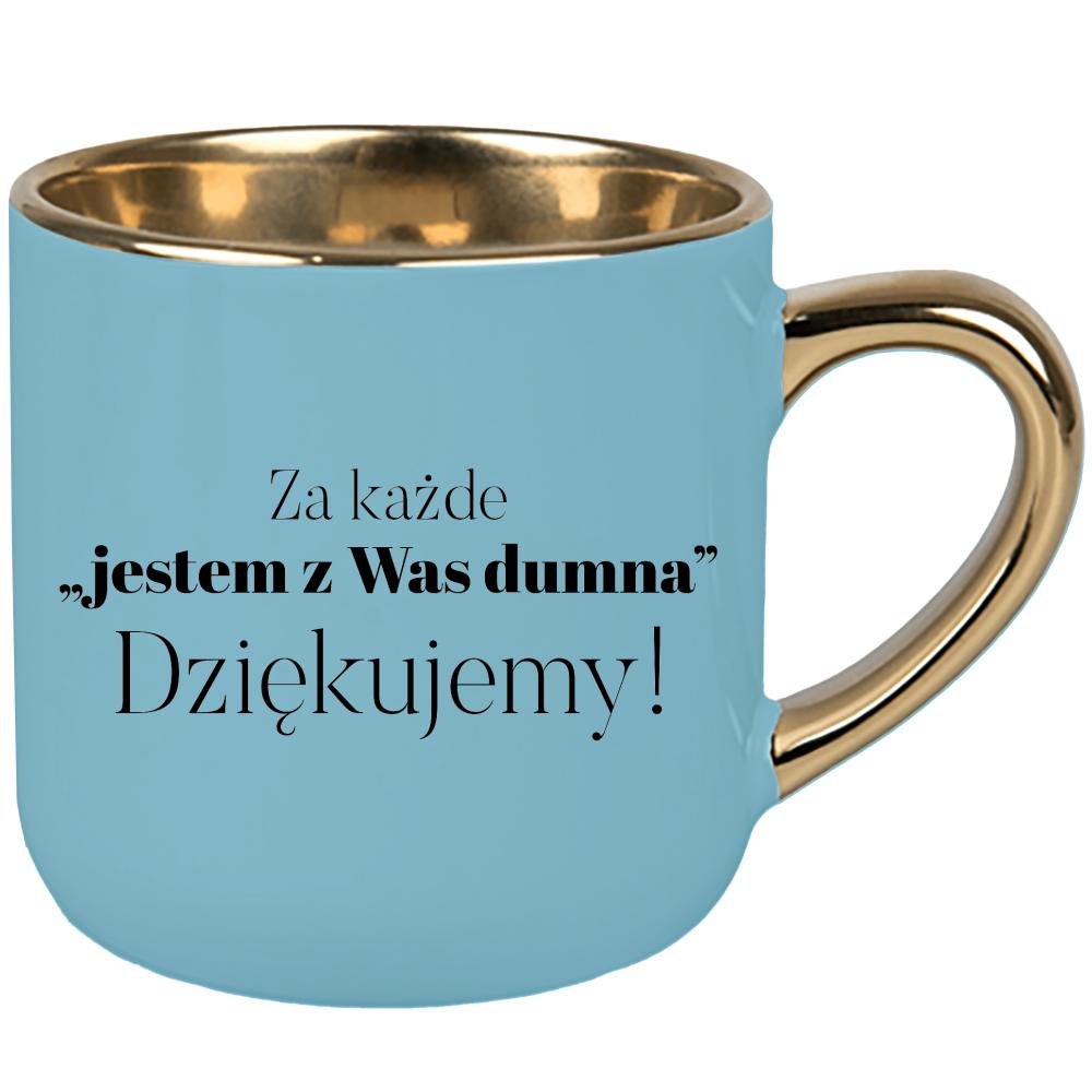 Za każde Jestem z Was dumna kubek elegant duży kolor niebieski 2