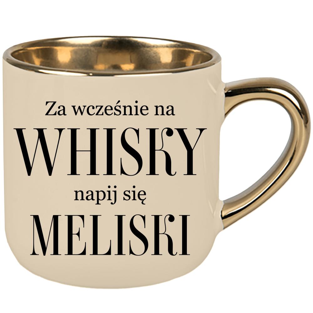 Za wcześnie na whisky, napij się meliski kubek elegant duży kolor kremowy