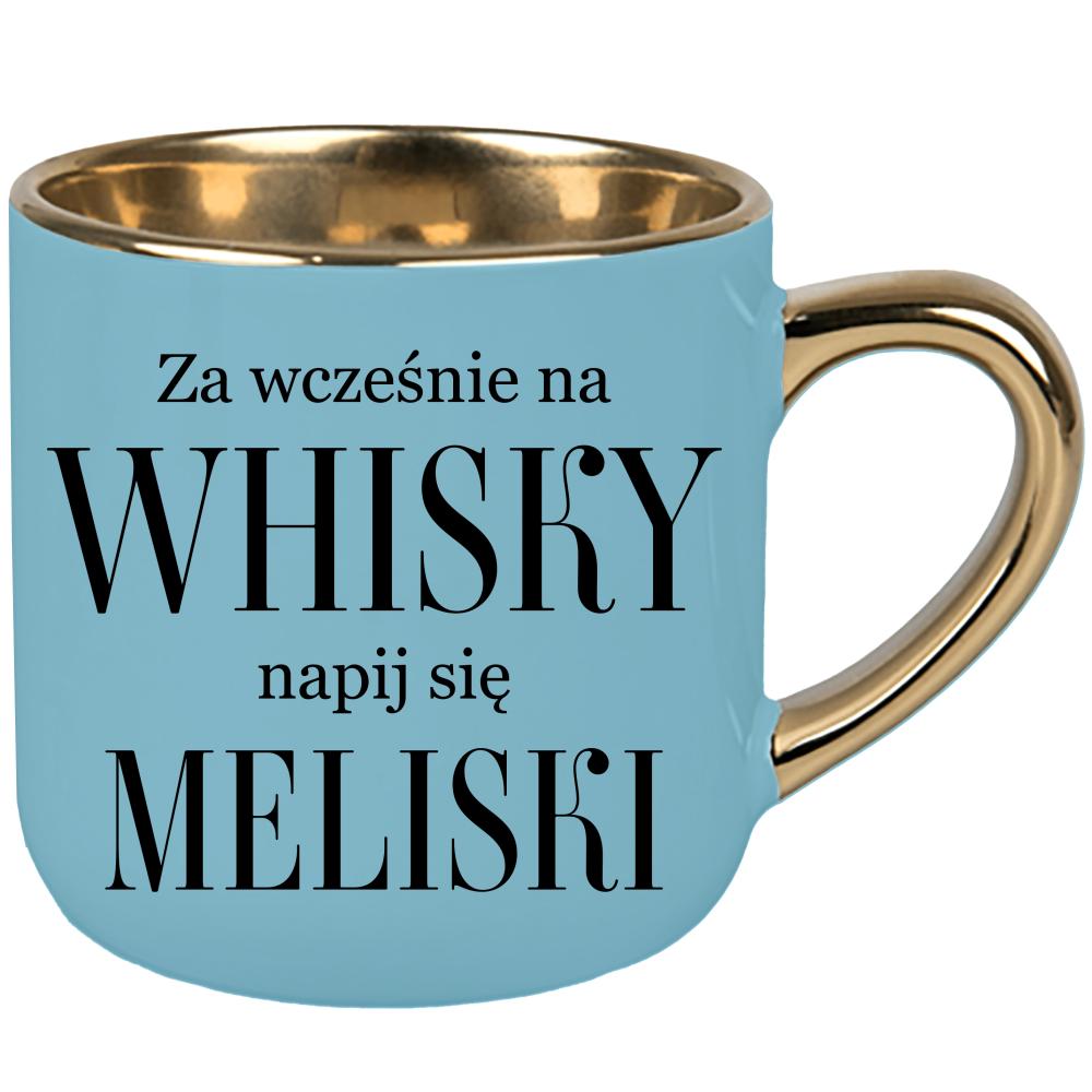 Za wcześnie na whisky, napij się meliski kubek elegant duży kolor niebieski 2