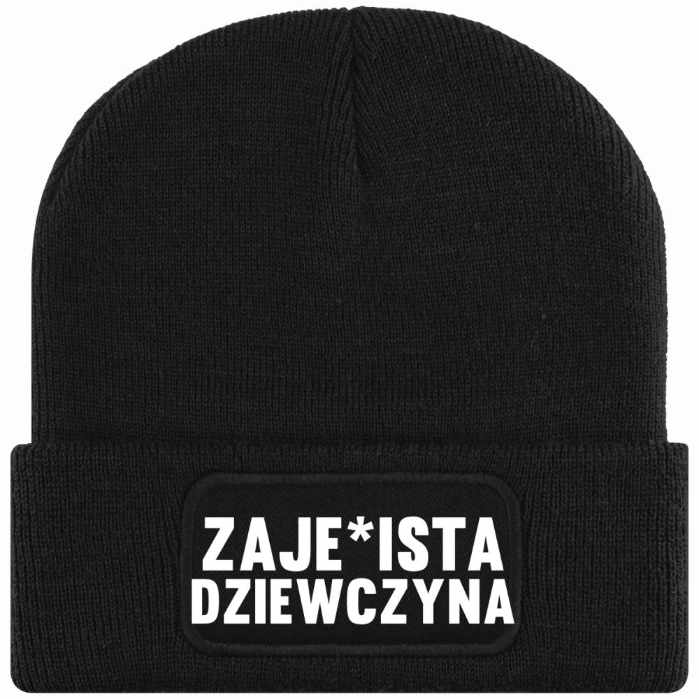 Zaj*bista Dziewczyna Białe czapka zimowa