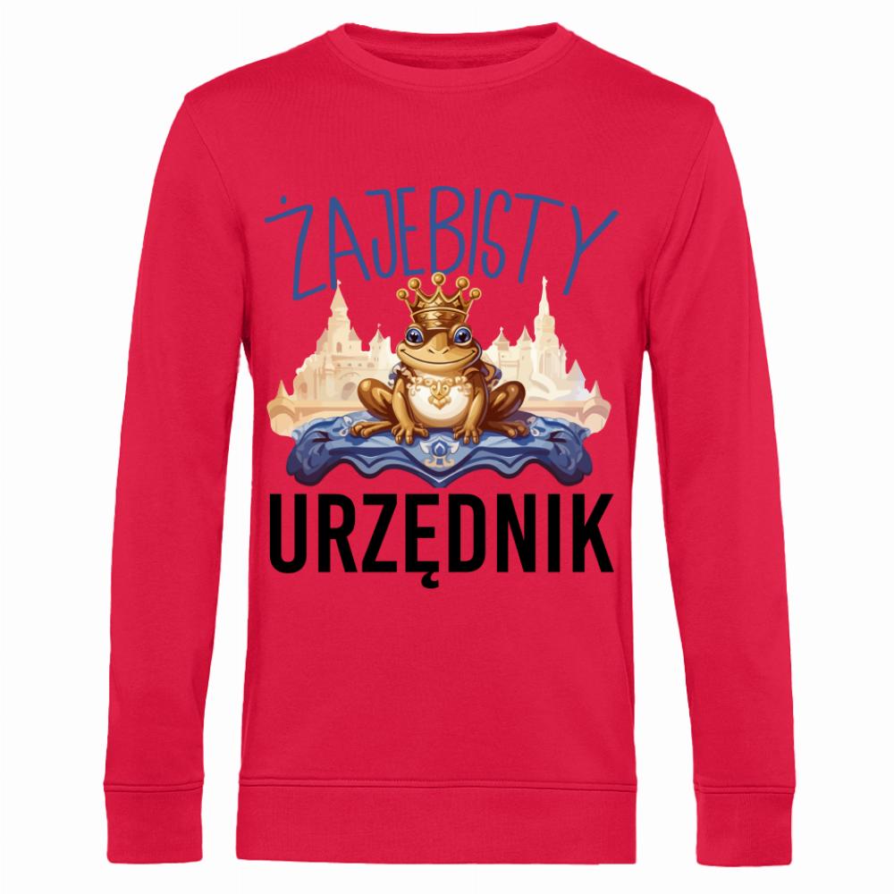 ŻAJ#BISTY URZĘDNIK bluza męska bez kaptura kolor czerwony