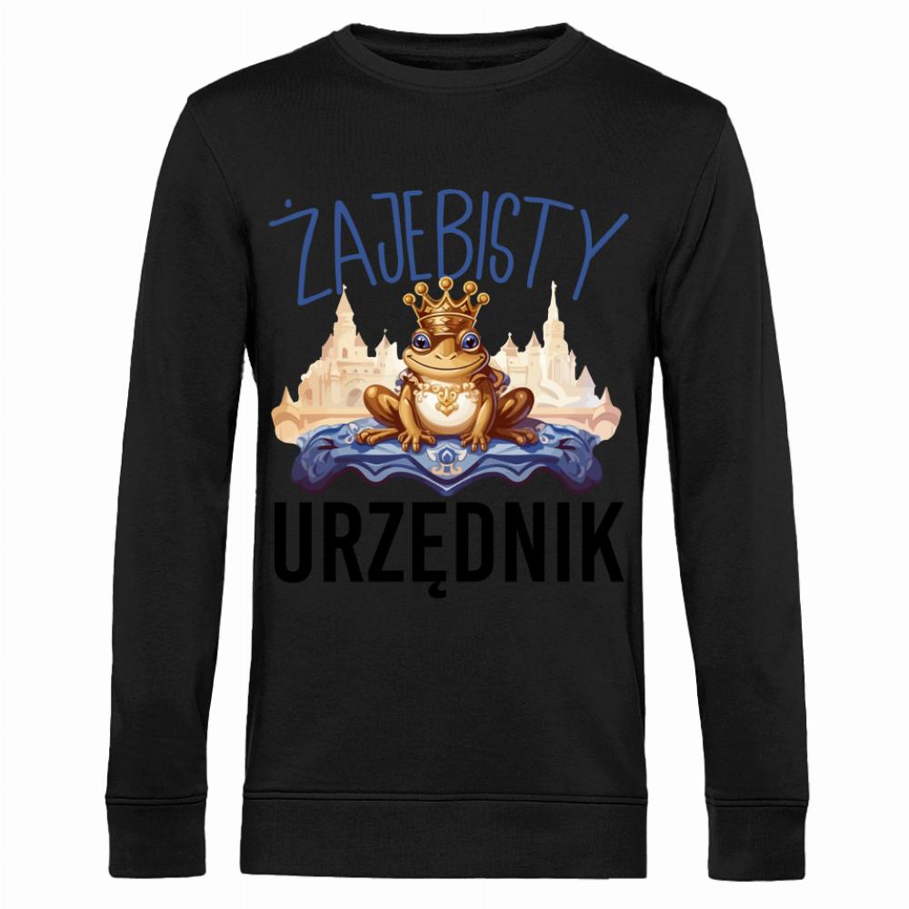 ŻAJ#BISTY URZĘDNIK bluza męska bez kaptura kolor żółtyy