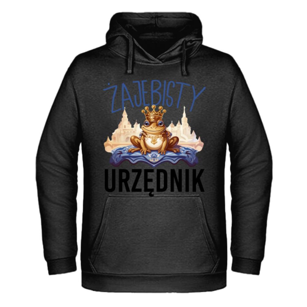 ŻAJ#BISTY URZĘDNIK bluza męska z kapturem kolor red