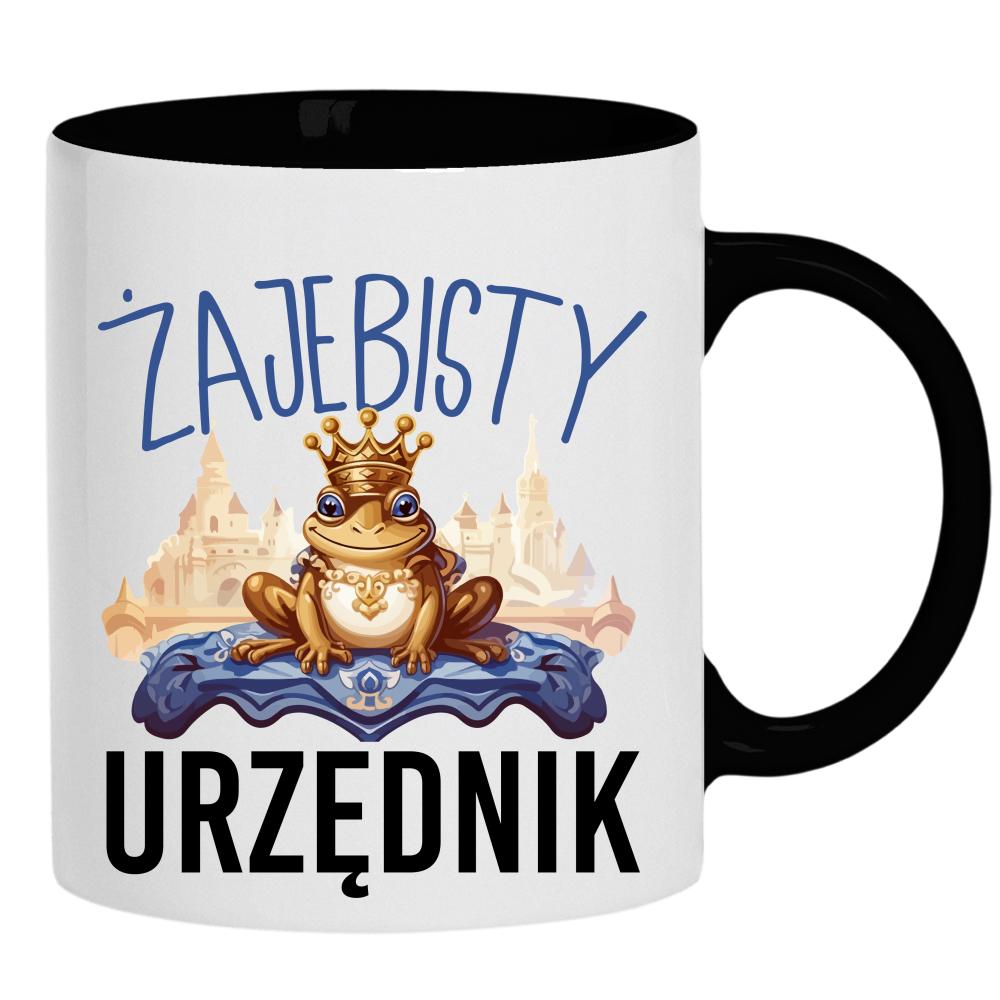 ŻAJ#BISTY URZĘDNIK kubek ucho kolor kolor czarnyy