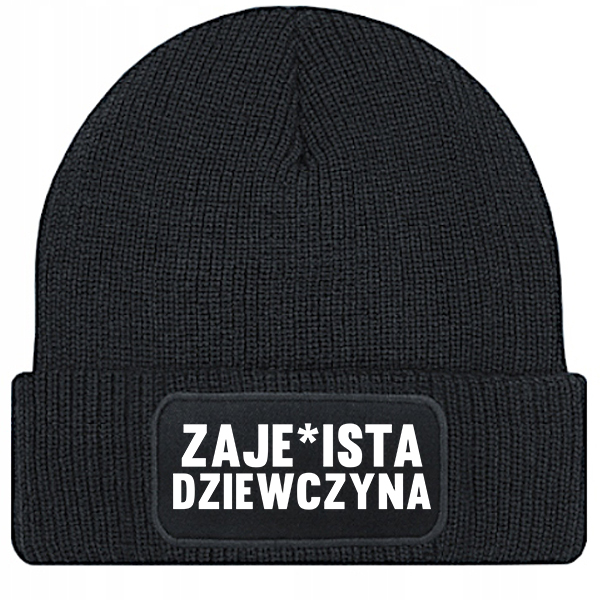 Zaje#ista dziewczyna czapka zimowa