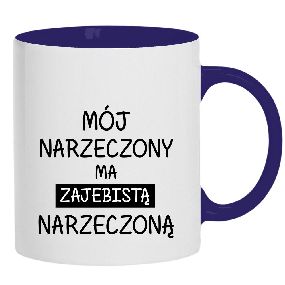 Zaje*ista narzeczona kubek ucho kolor kolor navy