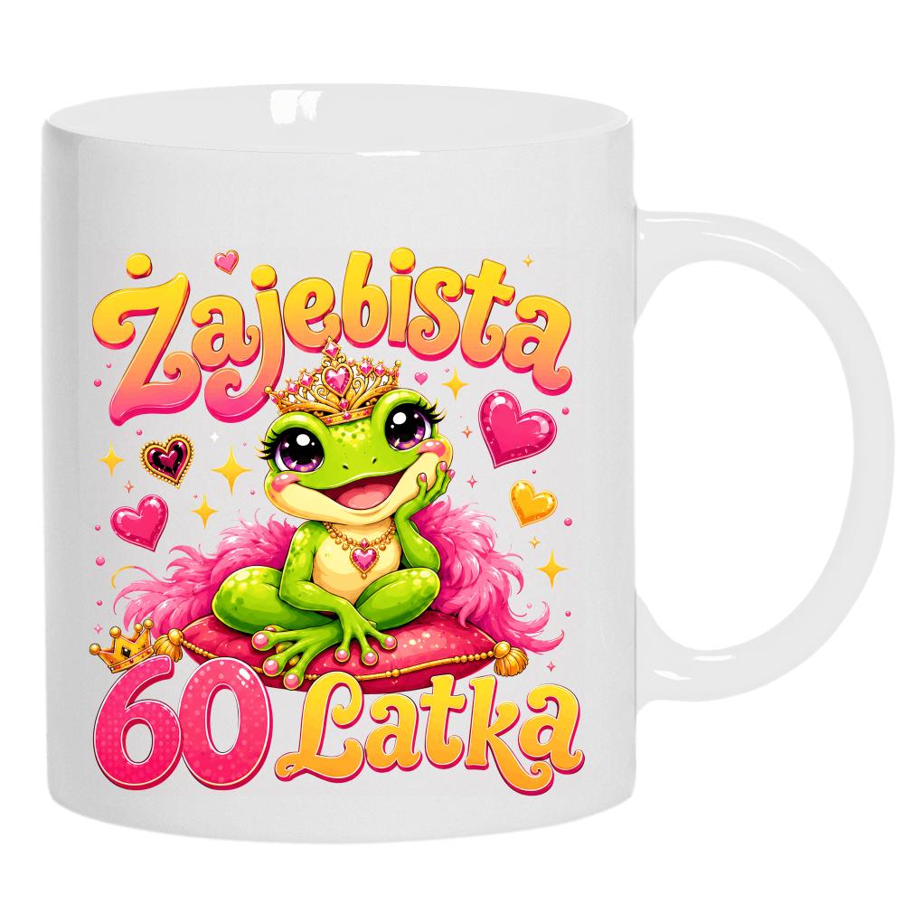 Żajebista 60-latka kubek ucho kolor kolor biały