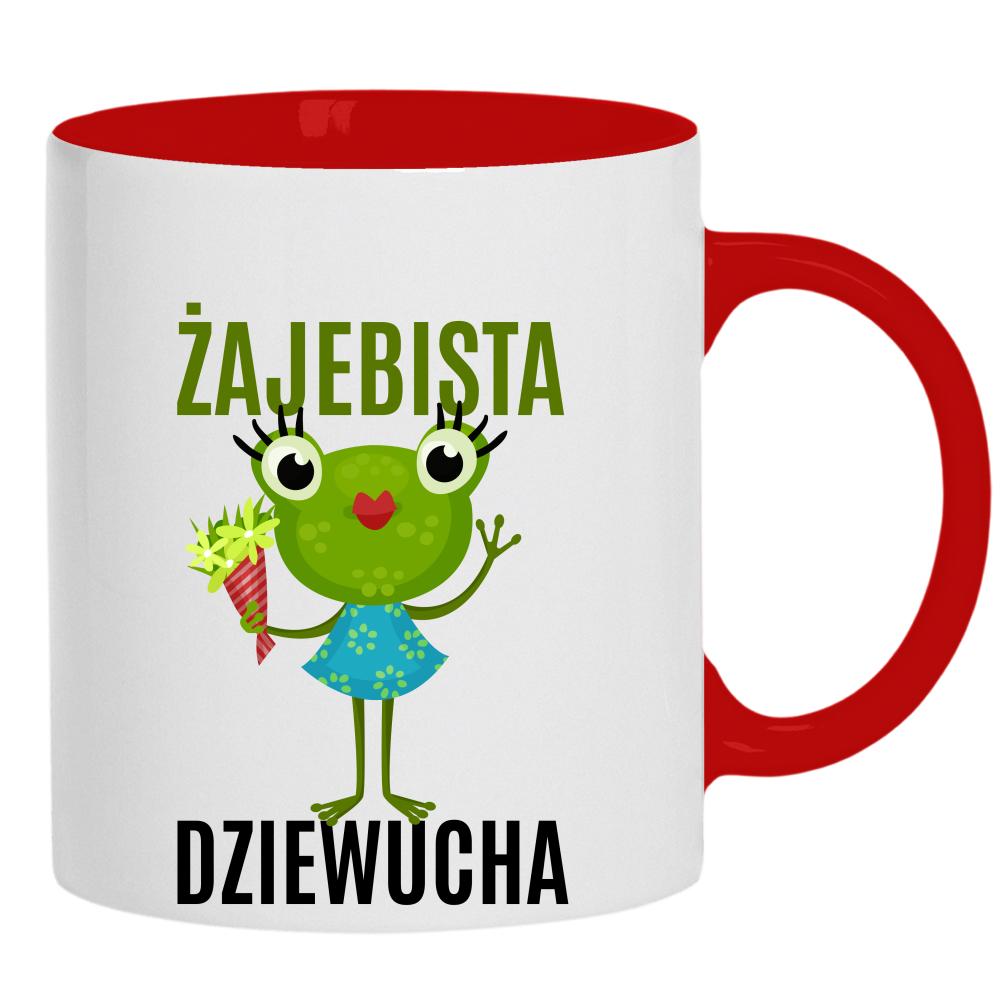 Żajebista Dziewucha kubek ucho kolor