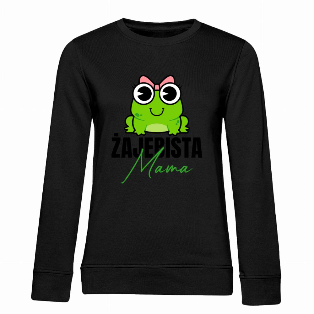 Żajebista mama 2 bluza damska bez kaptura kolor miętowo zielony