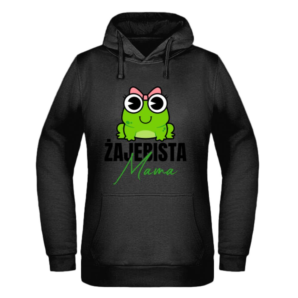 Żajebista mama 2 bluza damska z kapturem kolor biały