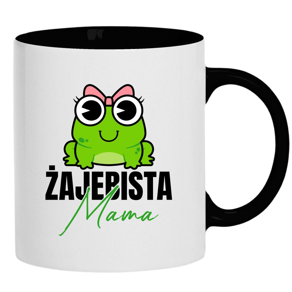 Żajebista mama 2 kubek ucho kolor kolor czarnyy