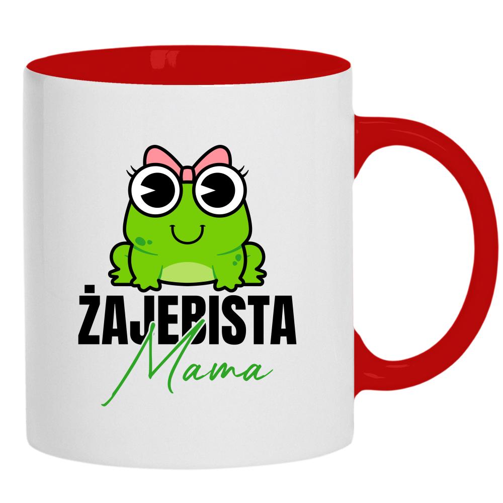 Żajebista mama 2 kubek ucho kolor kolor czerwony
