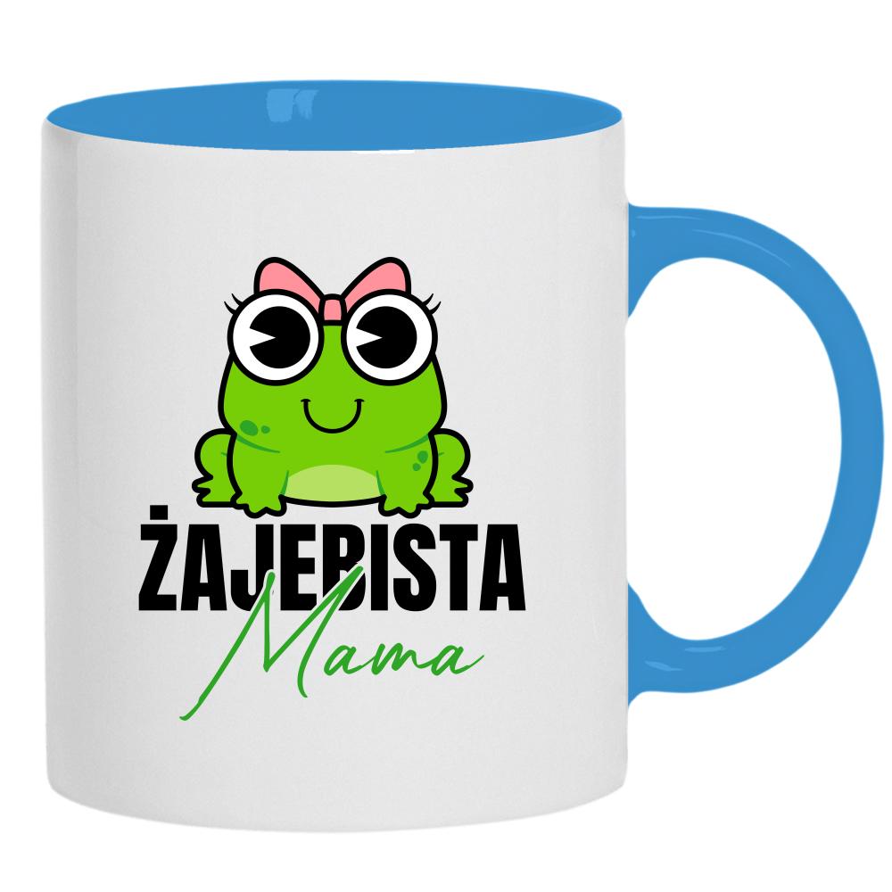 Żajebista mama 2 kubek ucho kolor kolor jasnoniebieski