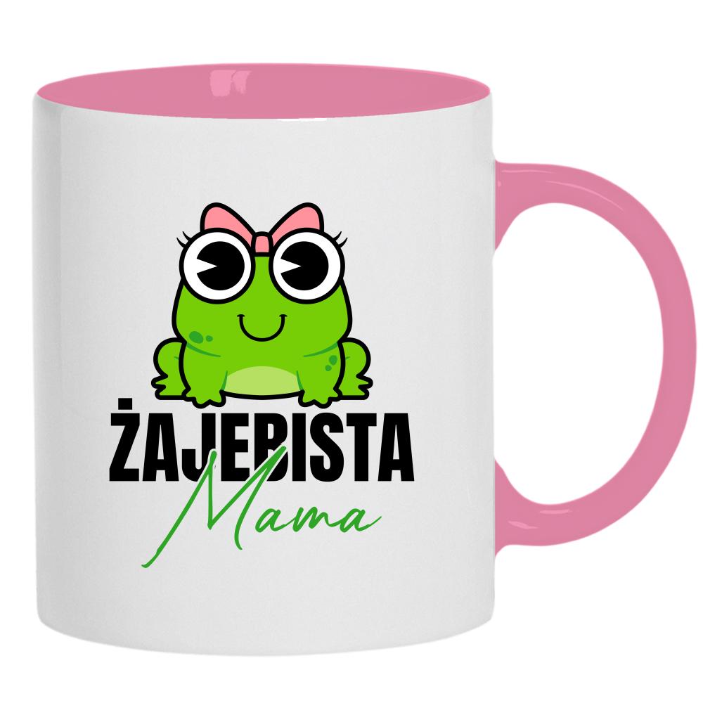 Żajebista mama 2 kubek ucho kolor kolor różowy