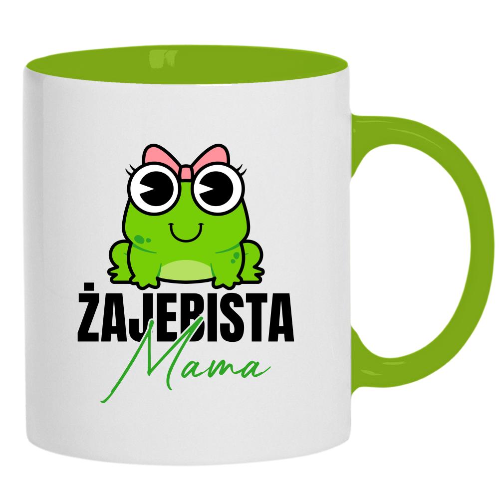 Żajebista mama 2 kubek ucho kolor kolor zielony