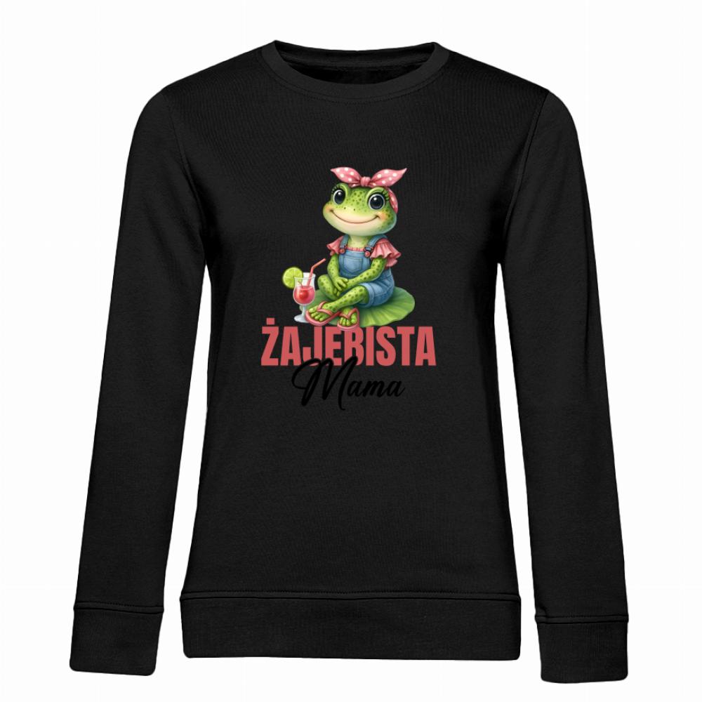 Żajebista mama 3 bluza damska bez kaptura kolor jasnofioletowy