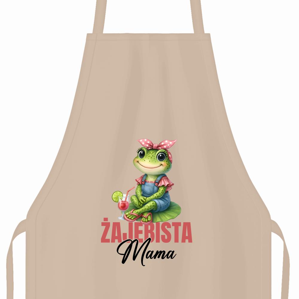 Żajebista mama 3 fartuch kolor beżowy