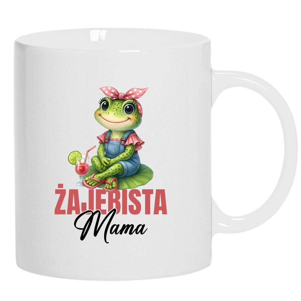 Żajebista mama 3 kubek ucho kolor kolor biały
