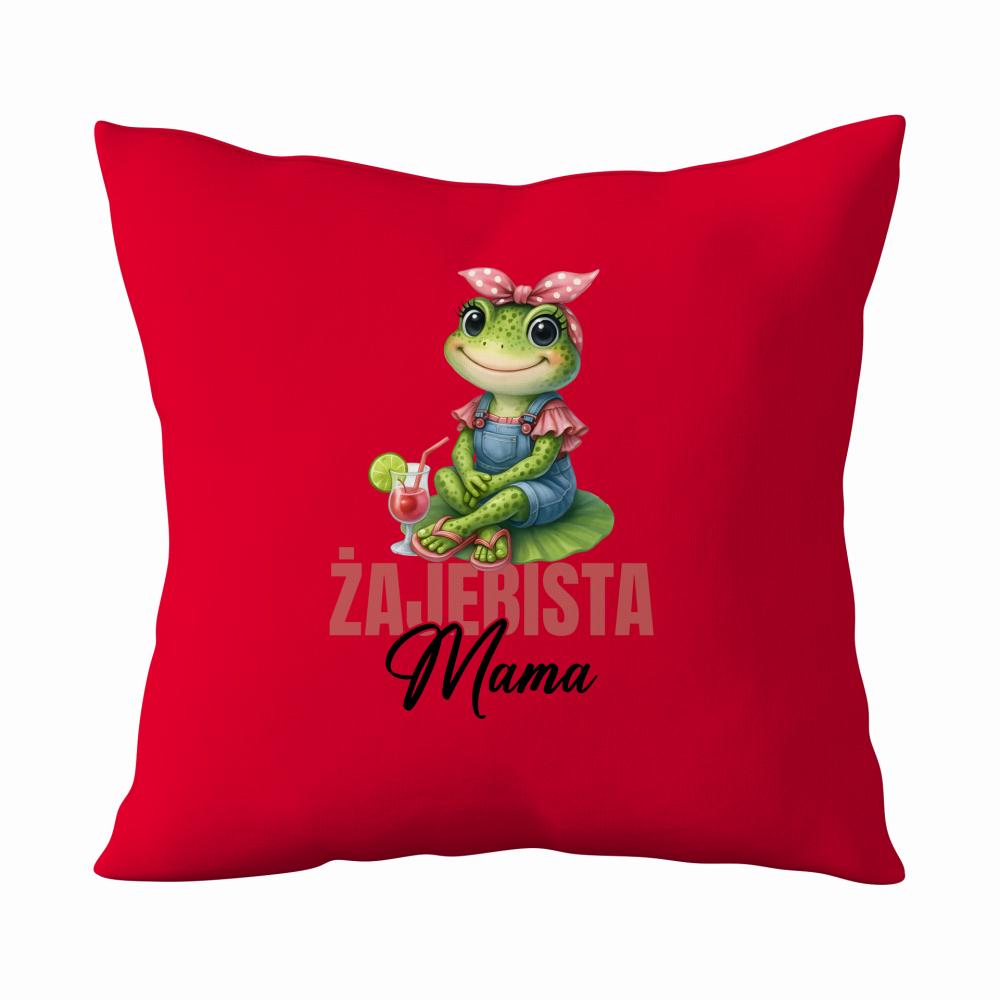 Żajebista mama 3 poduszka kolor czerwony
