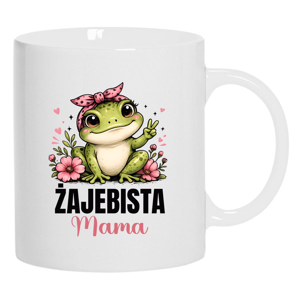 Żajebista mama 4 kubek ucho kolor kolor biały