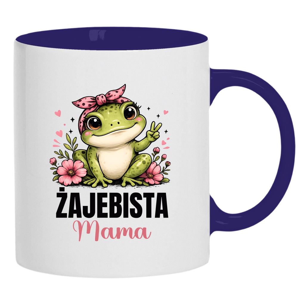 Żajebista mama 4 kubek ucho kolor kolor navy