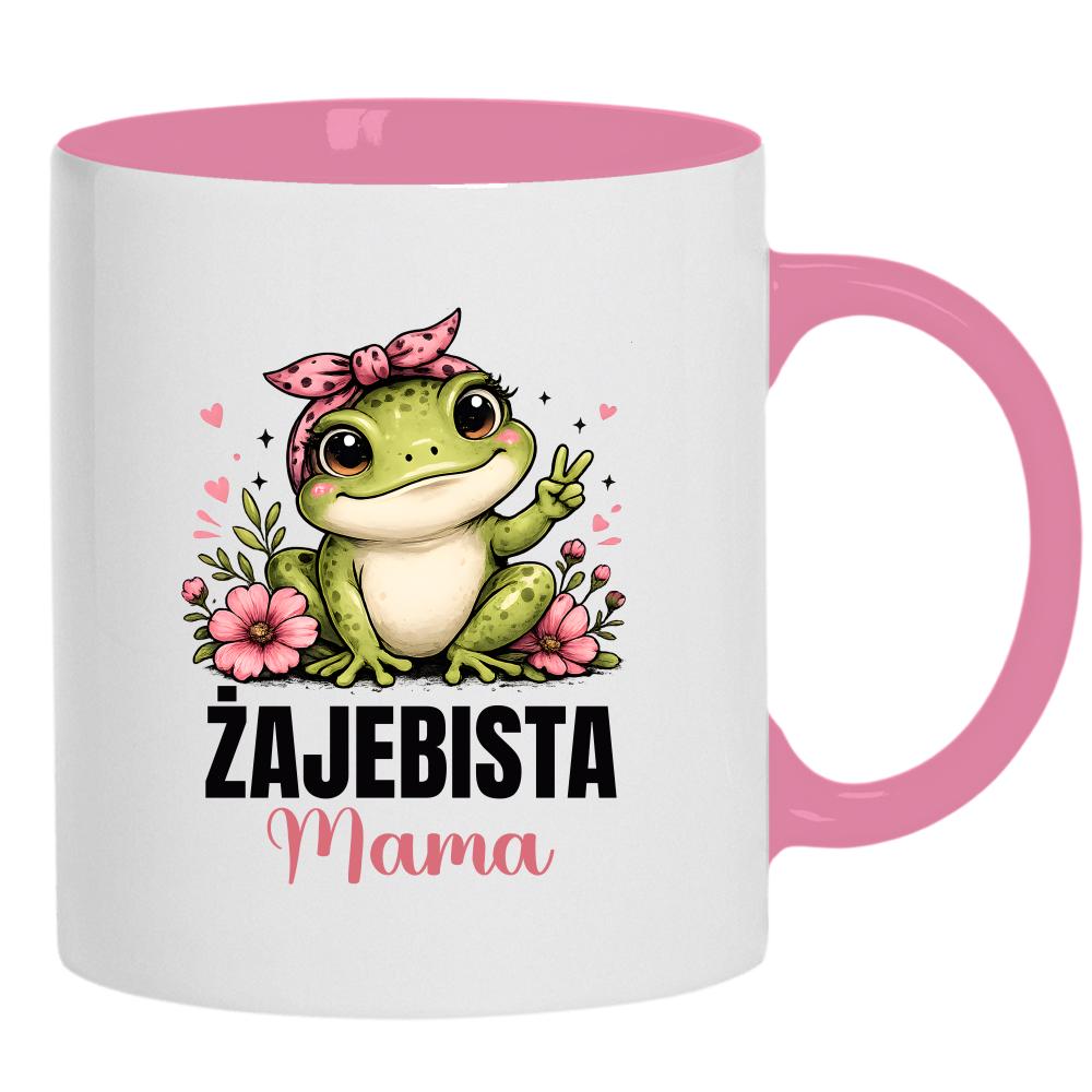 Żajebista mama 4 kubek ucho kolor kolor różowy
