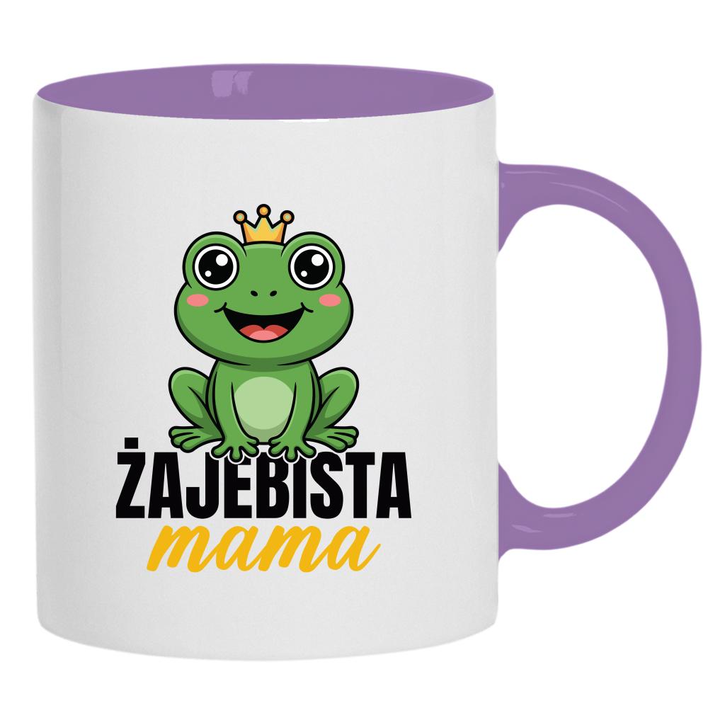 Żajebista mama 5 kubek ucho kolor kolor jasnofioletowy