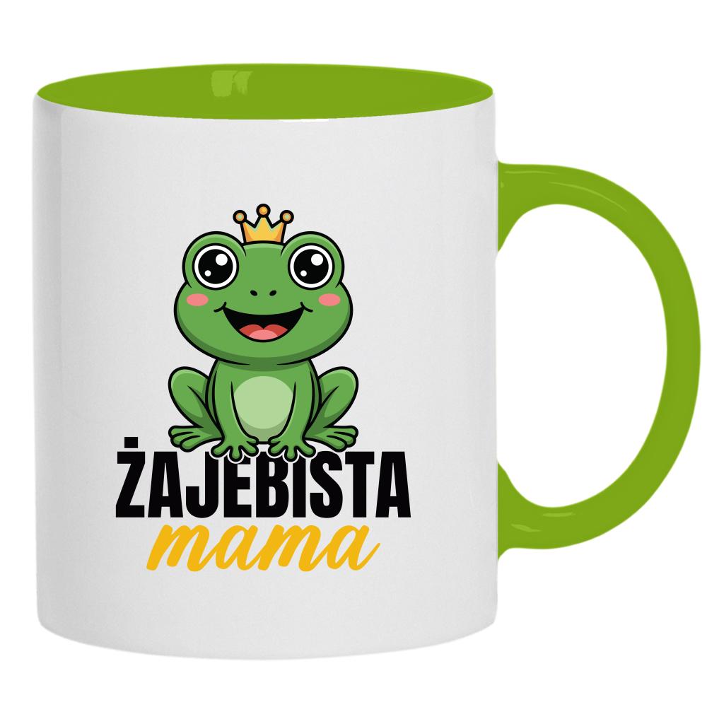 Żajebista mama 5 kubek ucho kolor kolor zielony