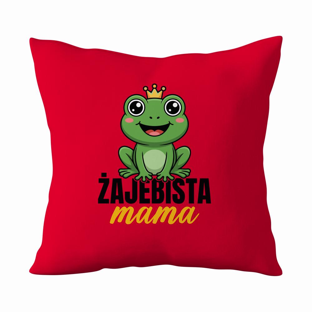 Żajebista mama 5 poduszka kolor czerwony