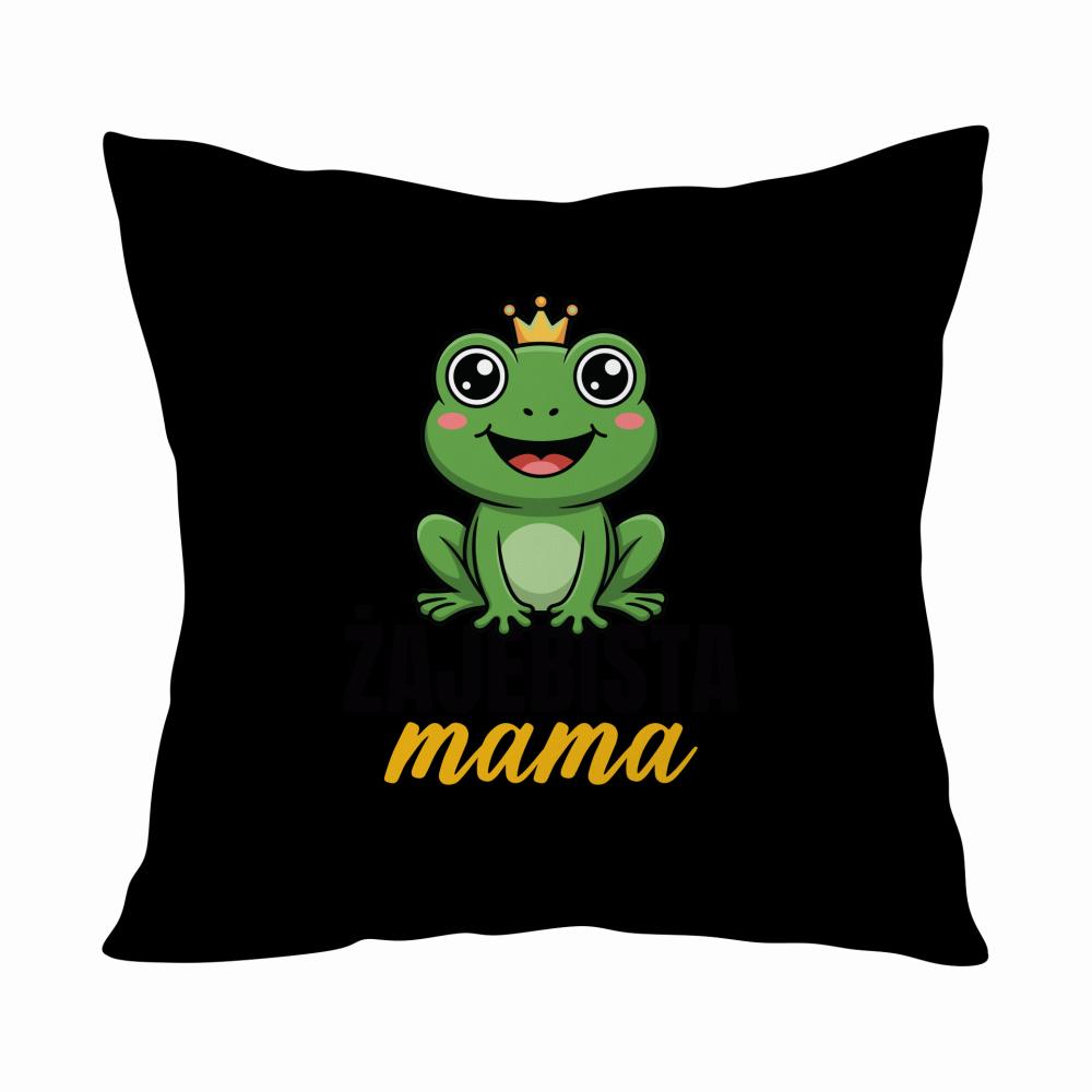 Żajebista mama 5 poduszka kolor jasnoniebieski