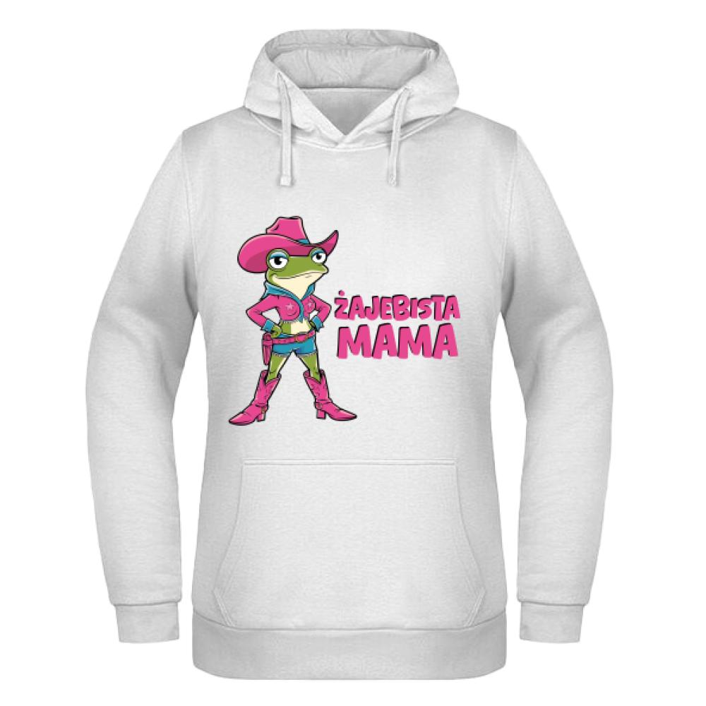Żajebista mama bluza damska z kapturem