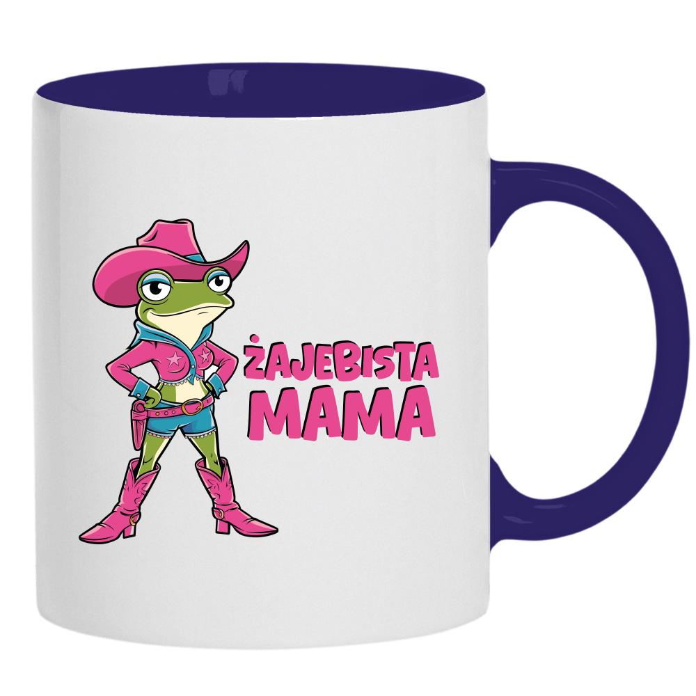 Żajebista mama kubek ucho kolor kolor navy