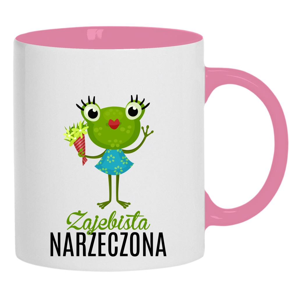 Żajebista Narzeczona kubek ucho kolor kolor różowy