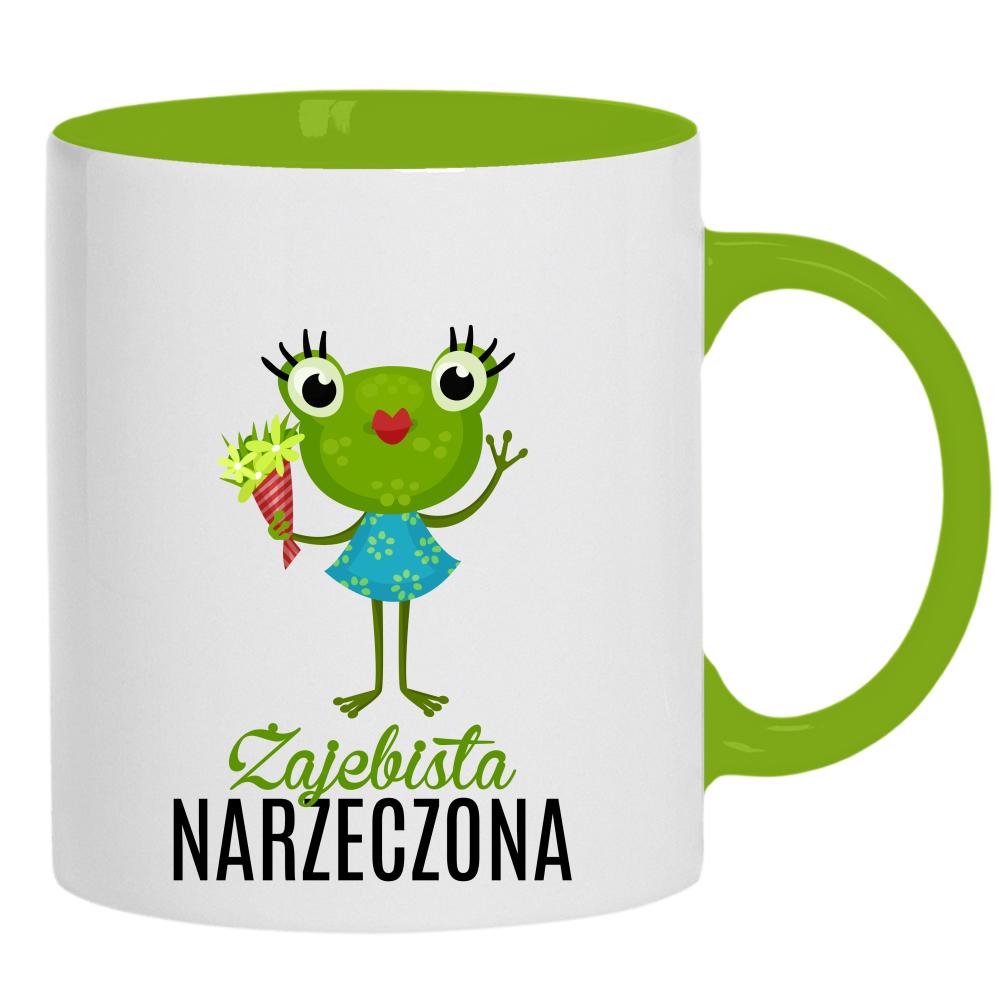 Żajebista Narzeczona kubek ucho kolor kolor zielony