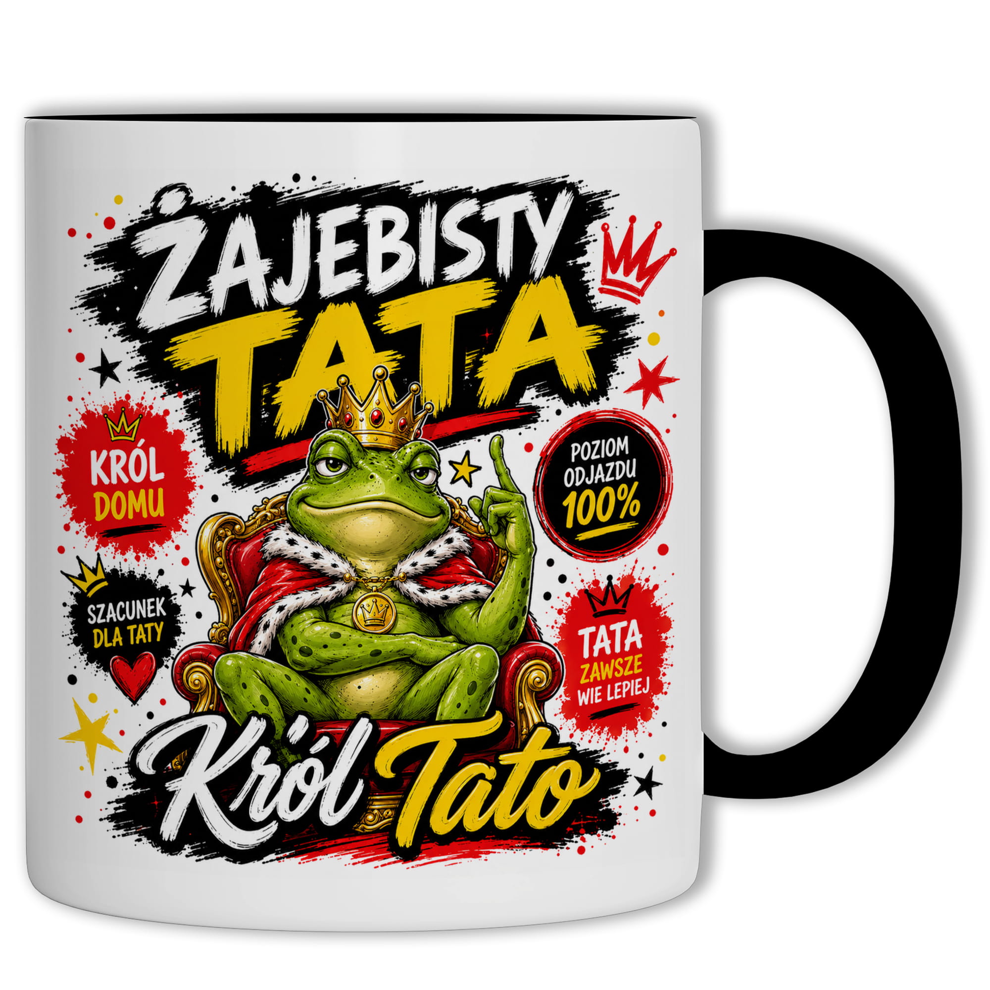 Żajebisty tata 2 kubek ucho kolor