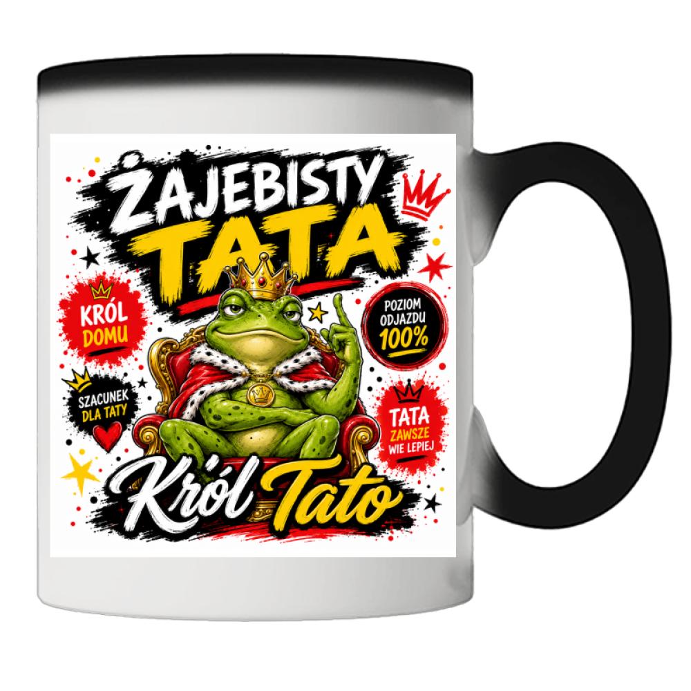 Żajebisty tata 2 kubek magiczny kolor jasnofioletowy