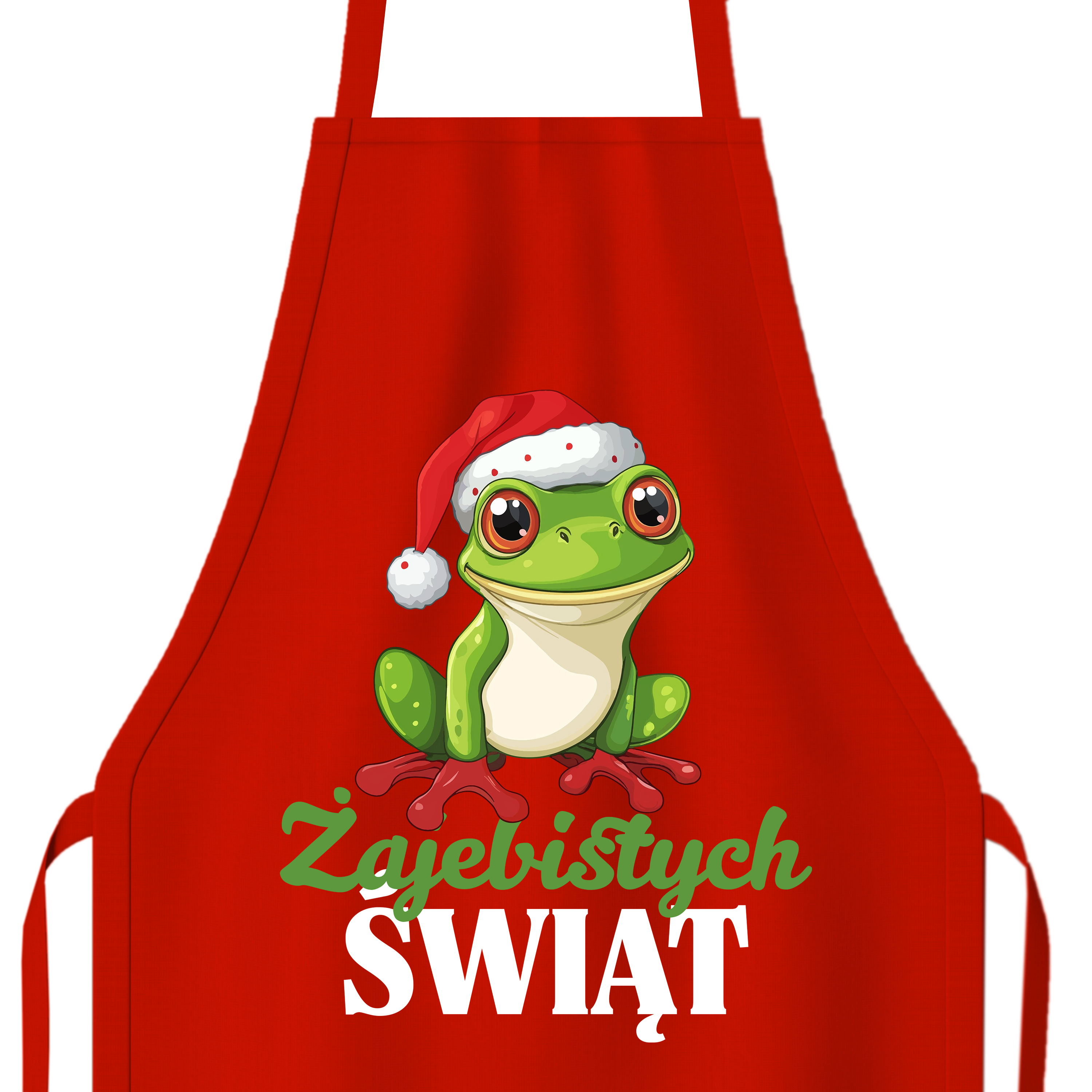 Żajebistych Świąt 2 fartuch kolor czerwony