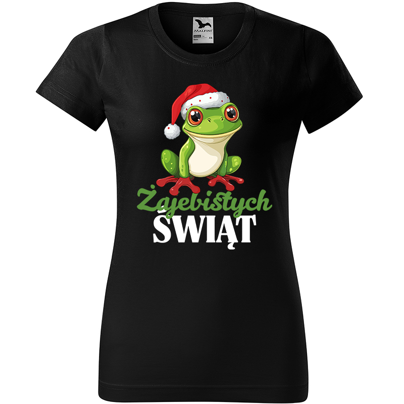 Żajebistych Świąt 2 koszulka damska kolor czarny