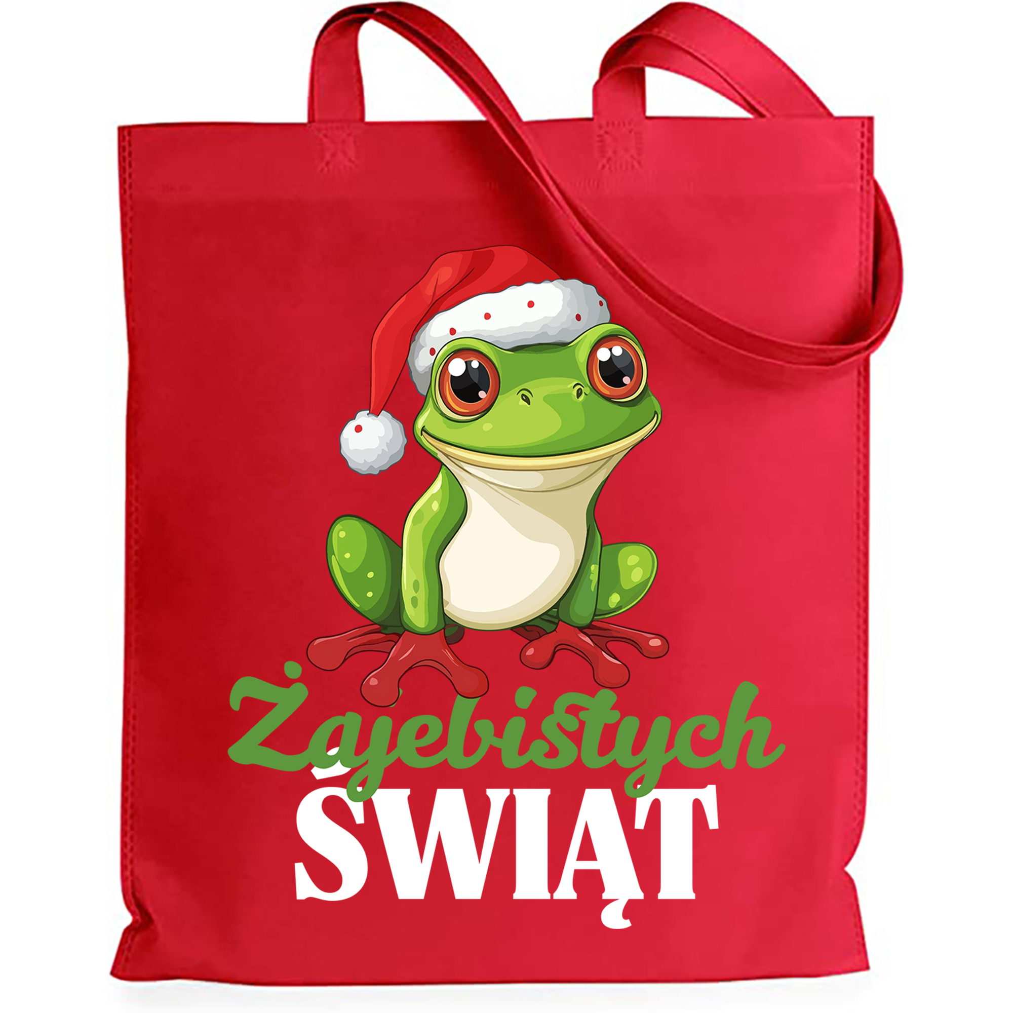 Żajebistych Świąt 2 torba bawełniana kolor czerwony