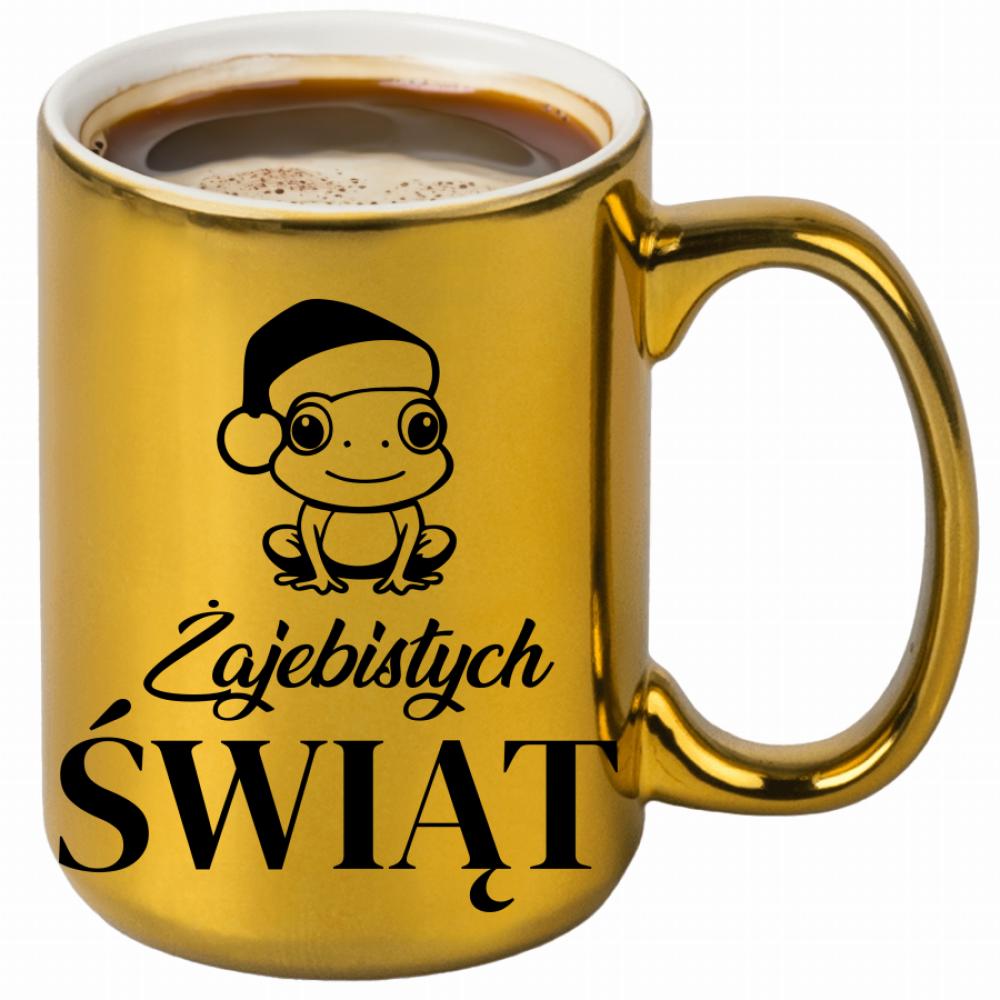 Żajebistych Świąt kubek złoty