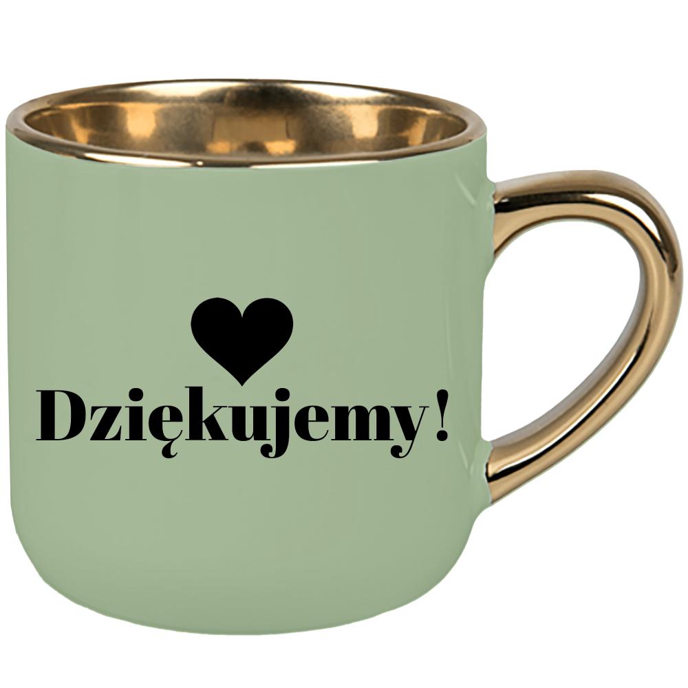 Zakończenie Roku Szkolnego Dziękujemy! kubek elegant duży kolor zielony 2