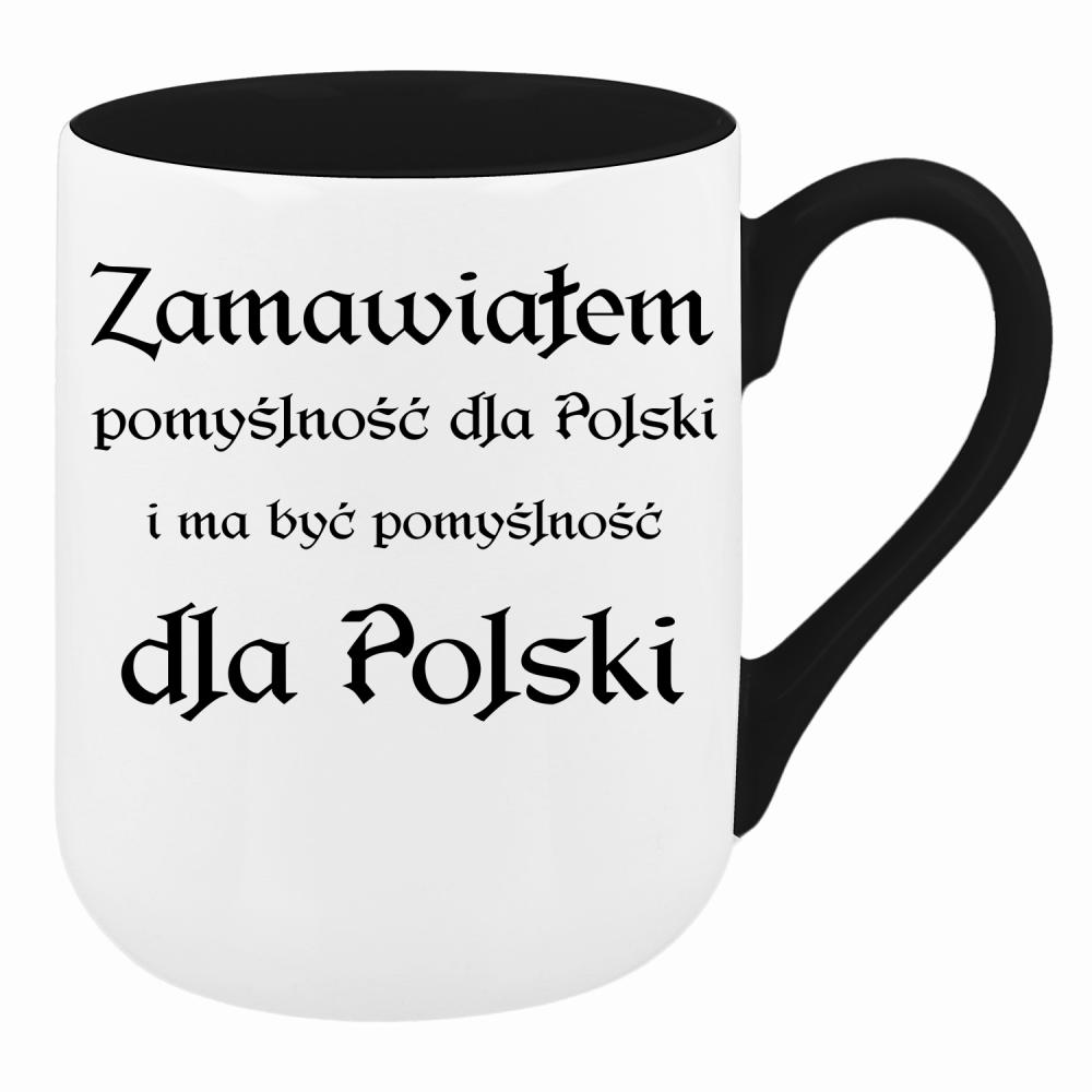 Zamawiałem pomyślność dla Polski kubek coffee kolor różowawo-szary
