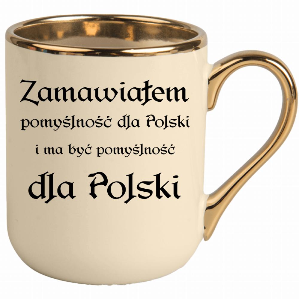 Zamawiałem pomyślność dla Polski kubek elegant kremowy kolor kremowy