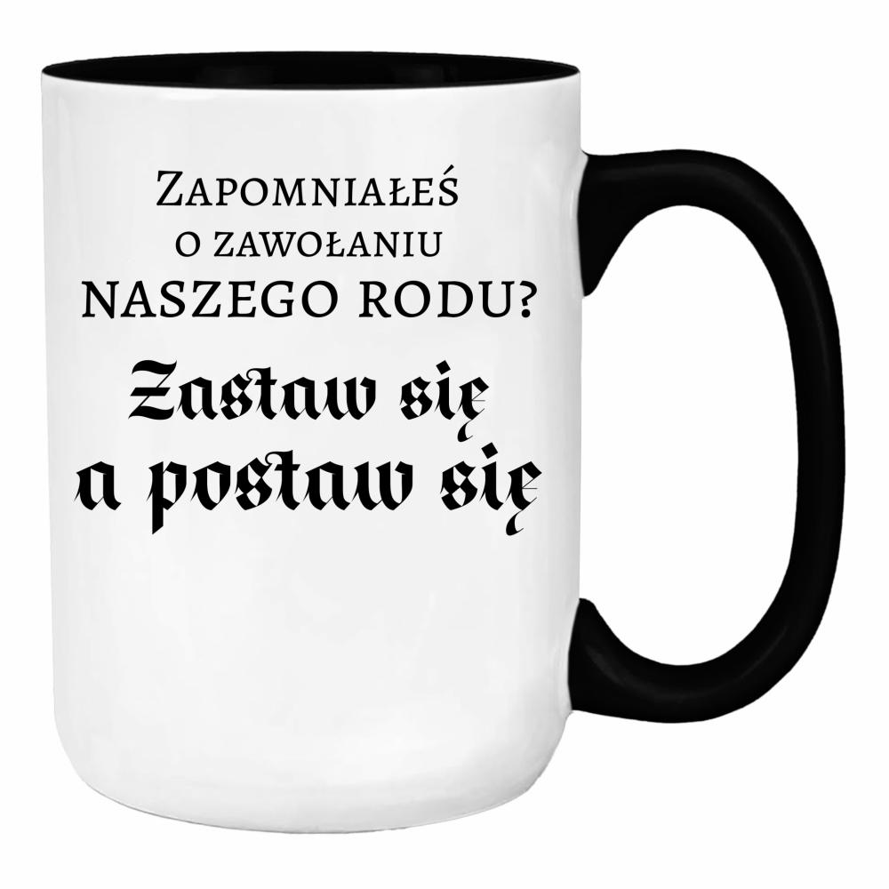Zastaw się, a postaw się duży kubek ucho kolor kolor miętowo zielony