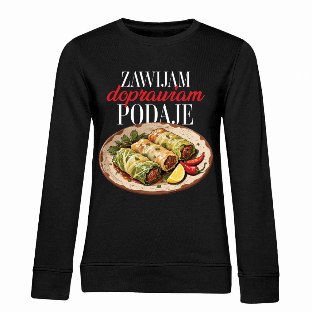 Zawijam, doprawiam, podaję bluza damska bez kaptura