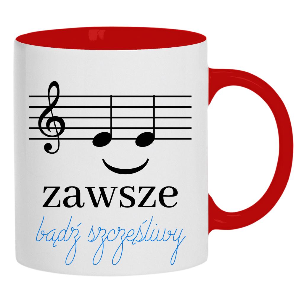 Zawsze bądź szczęśliwy kubek ucho kolor